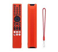 SEIAIYG Custodia Compatibile con TCL RC833A Telecomando, Leggera Silicone Protettiva Cover Case, Antigraffio e Antiurto - Rosso