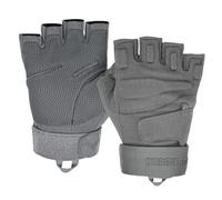 Seibertron Guanti Uomo Mezze Dita S.O.L.A.G Militari Neri,Tattici,d'assalto e Combattimento Grey XS