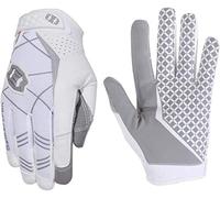 Seibertron PRO 3.0 Elite Ultra-Stick Sports Receiver Gloves/Guanti da Football Americano PRO Ricevitore Gioventù e Adulti (Bianca, XXS)