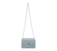 SEIDENFELT MANUFAKTUR borsa a tracolla borsa da sera Roros East-West Bag Sea Blue Tweed celeste
