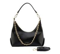 SEIDENFELT MANUFAKTUR borsa a tracolla Huuvari Hobo Bag Black nero