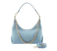 SEIDENFELT MANUFAKTUR borsa a tracolla Huuvari Hobo Bag Denim in Blue celeste