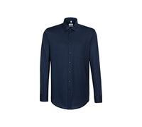 Seidensticker Business Hemd Regular Camicia Formale, Blu (Dark Blue 19), 46 (Taglia Unica: 40) Uomo