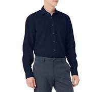 Seidensticker Business Hemd Regular Camicia Formale, Blu (Dunkelblau 19), 41 Uomo