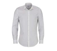 Seidensticker Business Hemd Slim Fit Bügelfrei Kent Langarm, Camicia Uomo, Avorio (Ecru), 36