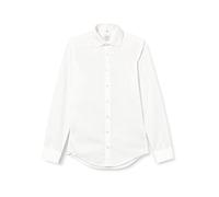 Seidensticker Business Hemd Slim Fit Bügelfrei Kent Langarm, Camicia Uomo, Avorio (Ecru), 42