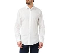 Seidensticker Business Hemd Slim Fit Bügelfrei Kent Langarm, Camicia Uomo, Bianco (Weiß), 38