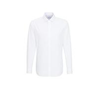 Seidensticker Business Hemd Slim Fit Bügelfrei Kent Langarm, Camicia Uomo, Bianco (Weiß), 38