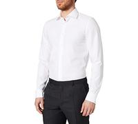 Seidensticker Business Kent Ela Camicia, Bianco (White 01), 42 Uomo
