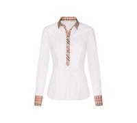 Seidensticker City Bluse Regular Fit Stretch Langarm Camicia da Donna, Bianco, 56