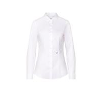 Seidensticker Camicetta da Donna - City - Non necessita di Stiratura, Colletto Calice - Slim Fit - Maniche Lunghe - 100% Cotone, Bianco, 42