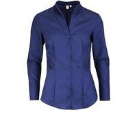 Seidensticker Camicetta da Donna Slim Fit a Maniche Lunghe, Blu, 54