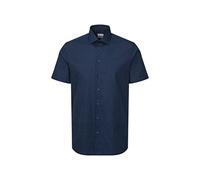 Seidensticker Camicia a Maniche Corte Maglietta, Blu Scuro, 43 Uomo