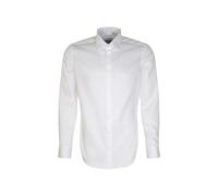 Seidensticker Camicia a Maniche Lunghe con Colletto New Kent, Colore Bianco, Bianco, 49