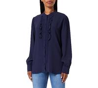 Seidensticker Camicia a Maniche Lunghe Regular Fit Donna, Blu, 44