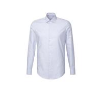 Seidensticker Camicia a Maniche Lunghe Slim Fit, Azzurro, 38 Uomo