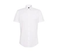 Seidensticker Slim Fit, Camicia Maniche Corte Uomo, Bianco (01), 42
