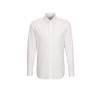 Seidensticker Business Hemd Slim Fit Bügelfrei Kent Langarm, Camicia Uomo, Bianco (Weiß), 45