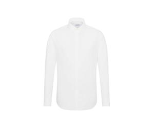 Seidensticker Camicia business da uomo - vestibilità sagomata - no stiro - collo Kent - maniche lunghe - polsini con risvolto - 100% cotone