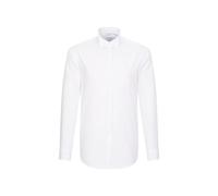 Seidensticker Camicia Business Modern Fit da Uomo con collo a patta e senza taschino sul petto, senza ferro, taglio dritto, a maniche lunghe, Bianco (Weiß), Medium (Taglia produttore: 40)