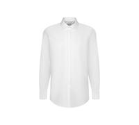 Seidensticker Camicia Business Modern Fit da Uomo con collo alla coreana e senza taschino sul petto, senza ferro, taglio dritto, a maniche lunghe, Bianco (Weiß), Medium (Taglia produttore: 40)