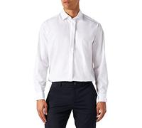Seidensticker Camicia Business Modern Fit da Uomo con collo alla coreana e senza taschino sul petto, senza ferro, taglio dritto, a maniche lunghe, Bianco (Weiß), XX-Large (Taglia produttore: 45)