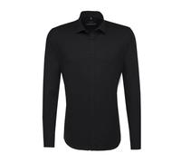 Seidensticker Camicia da uomo X-Slim Fit non stirabile colletto Kent 100% cotone Nero 41