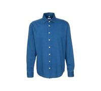 Seidensticker Camicia Casual da Uomo, Blu, 44, Blu, 44