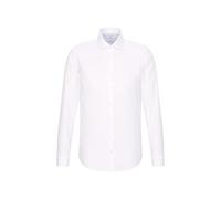 Seidensticker Shaped Bügelfrei Kent Langarm Umschlagmanschette Camicia, Bianco (Wei (Wei 01), XL (43 DE) Uomo