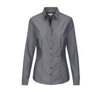 Seidensticker City Bluse Langarm Slim Fit Uni Bügelfrei, Camicia Donna, Grigio (Grau), 44