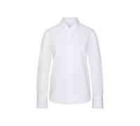 Seidensticker Camicia da donna, vestibilità normale, tinta unita, maniche lunghe, in twill, 100 cotone, bianco, 36