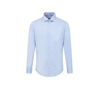 Seidensticker Camicia da Uomo a Maniche Lunghe in Stile Popeline Azzurro 41