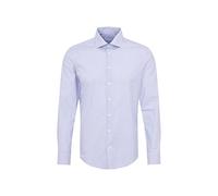 Seidensticker Camicia da Uomo a Maniche Lunghe in Stile Popeline Azzurro 49