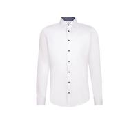 Seidensticker Camicia da Uomo a Maniche Lunghe, Modello Fit (Confezione da 1), Bianco, 41
