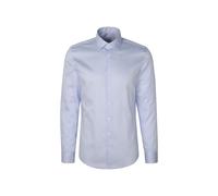 Seidensticker Camicia da Uomo Business, X-Slim Fit, Facile da Stirare, Colletto Kent, Maniche Lunghe, 100% Cotone, Blu, 42