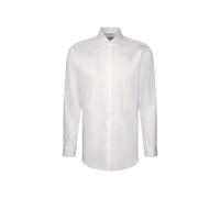 Seidensticker Camicia da Uomo, vestibilità Normale, Facile da Stirare, Colletto Kent, Maniche Extra Lunghe, 100% Cotone, Bianco, 47