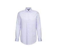 Seidensticker Camicia da Uomo, vestibilità Normale, Facile da Stirare, Colletto Kent, Maniche Extra Lunghe, 100% Cotone, Blu, 48