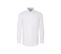 Seidensticker Men Regular Longsleeve Cotton Maglietta, Bianco(153690), 44 Uomo