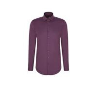 Seidensticker Camicia in Flanella da Uomo, Slim Fit, Facile da Stirare, Colletto Kent, Maniche Lunghe, 100% Cotone, Lilla, 41