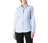 Seidensticker City Bluse Langarm Slim Fit Uni Bügelfrei, Camicia Donna, Blu (Hellblau), 42