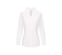 Seidensticker Donna Camicia A Collo di Calice Slim Fit Camicia da donna, Bianco, 46