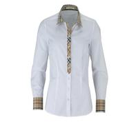 Seidensticker Donna City-bluse 1/1-lang Camicetta, Bianco (Weiß 01), 42