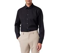 Seidensticker Herren Business Hemd Shaped Fit Camicia Formale, Nero (Schwarz 39), 41 Uomo