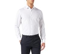 Seidensticker Herren Business Hemd Slim Fit Camicia Formale, Bianco (White 01), 36 Uomo