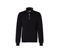 Seidensticker Maglione da Uomo in Lana Merino con Chiusura Lampo, Blu