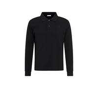 Seidensticker Polo da Uomo, Slim Fit, a Maniche Lunghe, Colore Nero, M, Nero, M