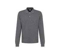 Seidensticker Polo Slim Fit a Maniche Lunghe, Grigio, S Uomo