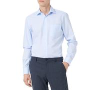 Seidensticker Regular Bügelfrei Kent Langarm, Camicia Uomo, Blu (Hellblau/1.001), 43