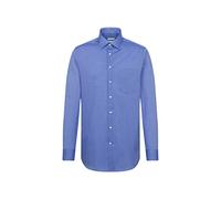 Seidensticker Regular Bügelfrei Kent Langarm, Camicia Uomo, Blu (Mittelblau), 41