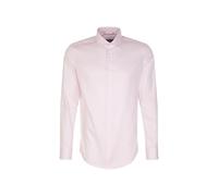 Seidensticker Regular Fit Langarm Business-Hemd Camicia, Colore: Rosa, 49 Uomo